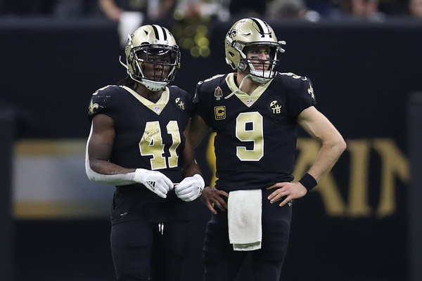 Alvin Kamara Drew Brees