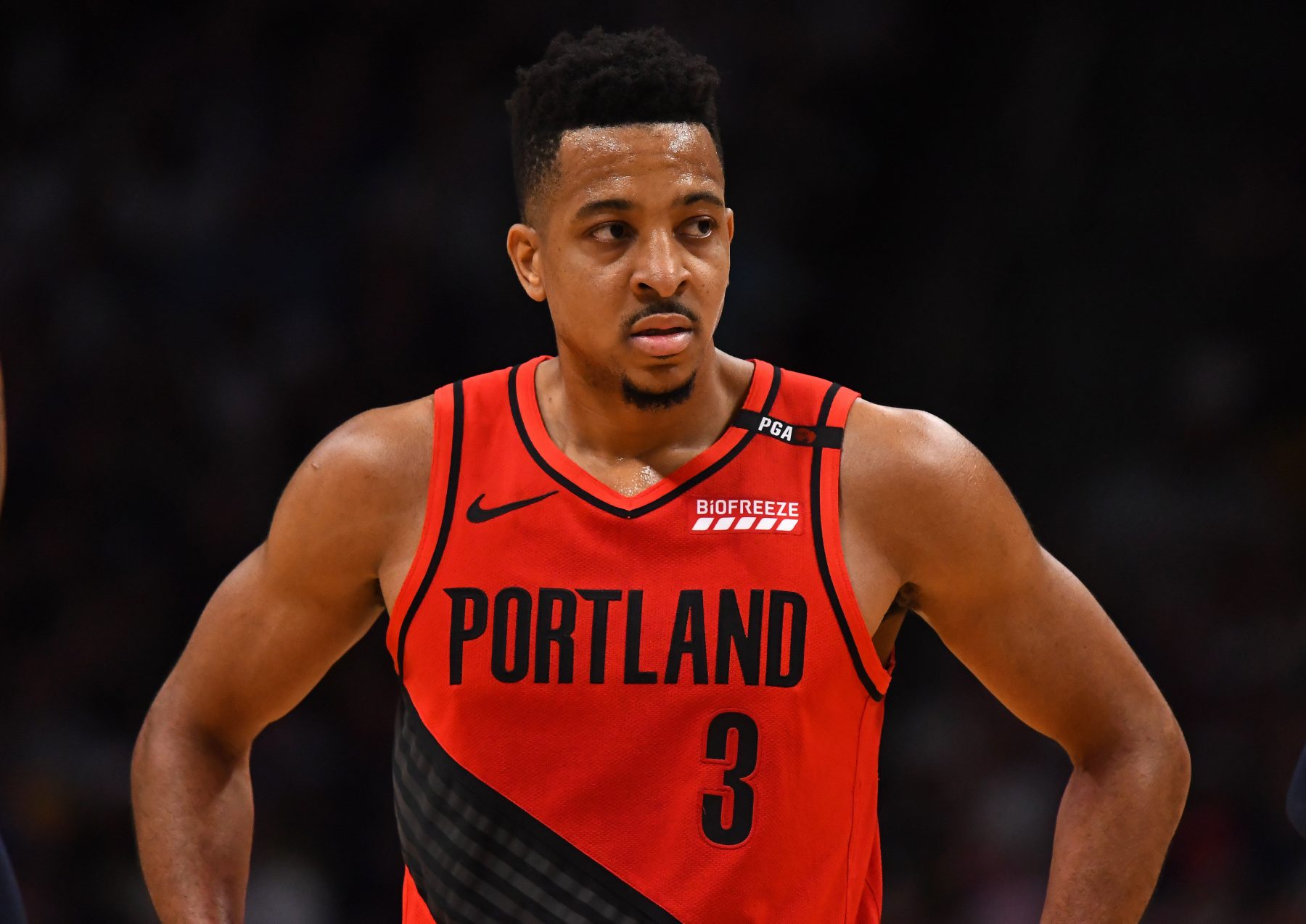 CJ McCollum Playing Through Fractured Back Def Pen