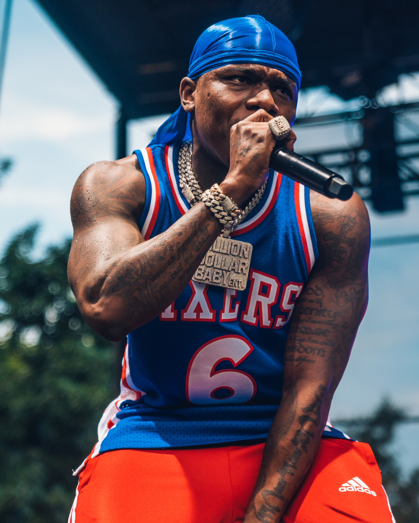 Mitchell & Ness Jersey of DaBaby on the Instagram account @dababy