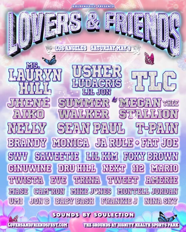 Usher, Megan Thee Stallion, Lauryn Hill + More To Play Lovers And Friends Festival Def Pen