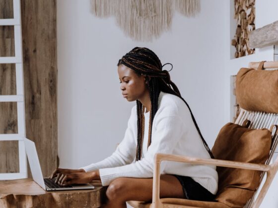 Woman-Typing